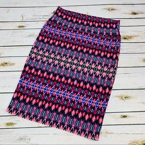 Lularoe Cassie Geo Print Stretchy Pencil Skirt